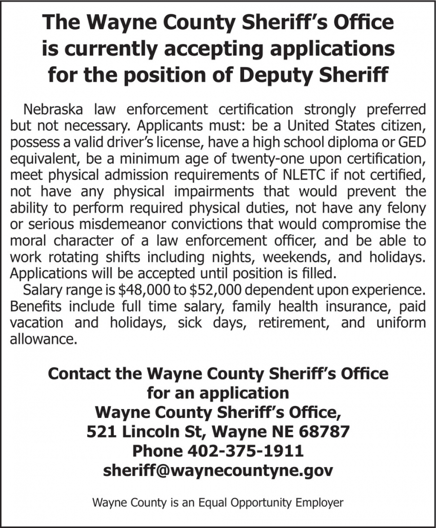 Wayne County Sheriff