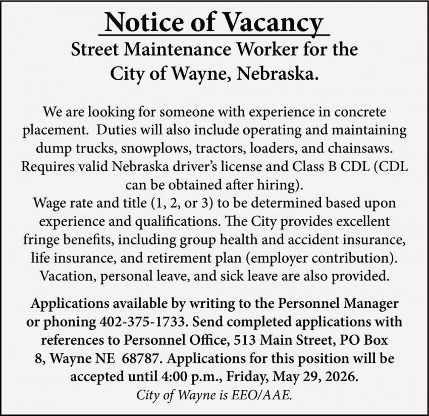 City of Wayne