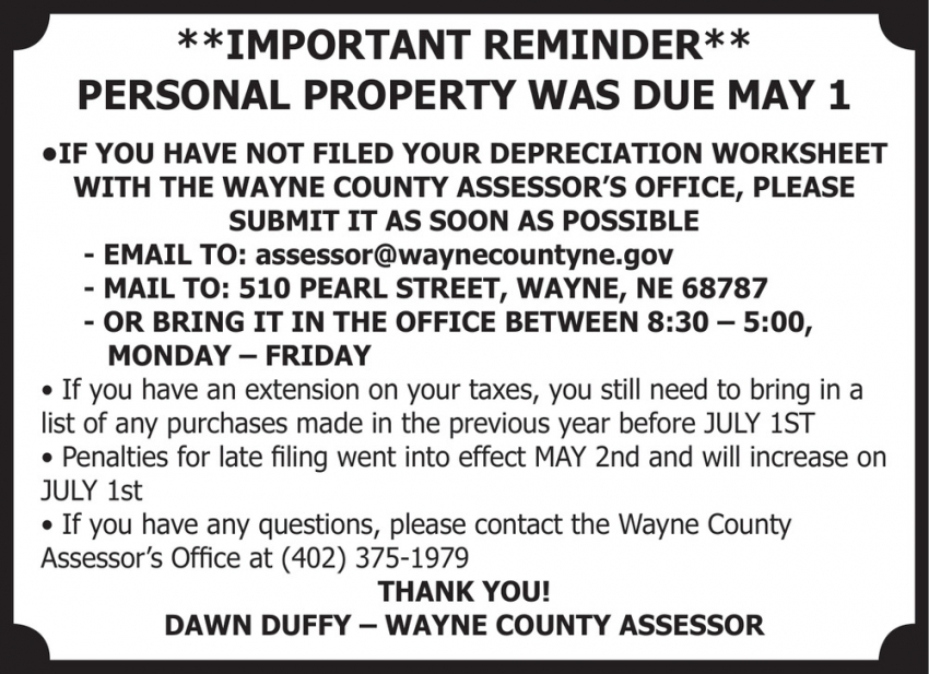 Wayne County Assessor