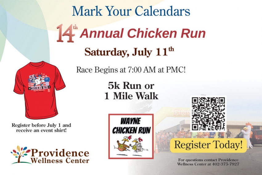 Chicken Run 5k & 1 Mile (July 11th, 2026)
