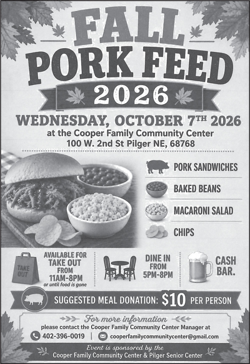 Fall Pork Feed - October 7, 2026