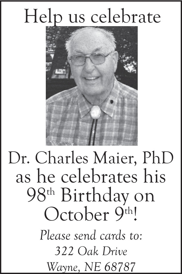 Dr. Charles Maier, PhD