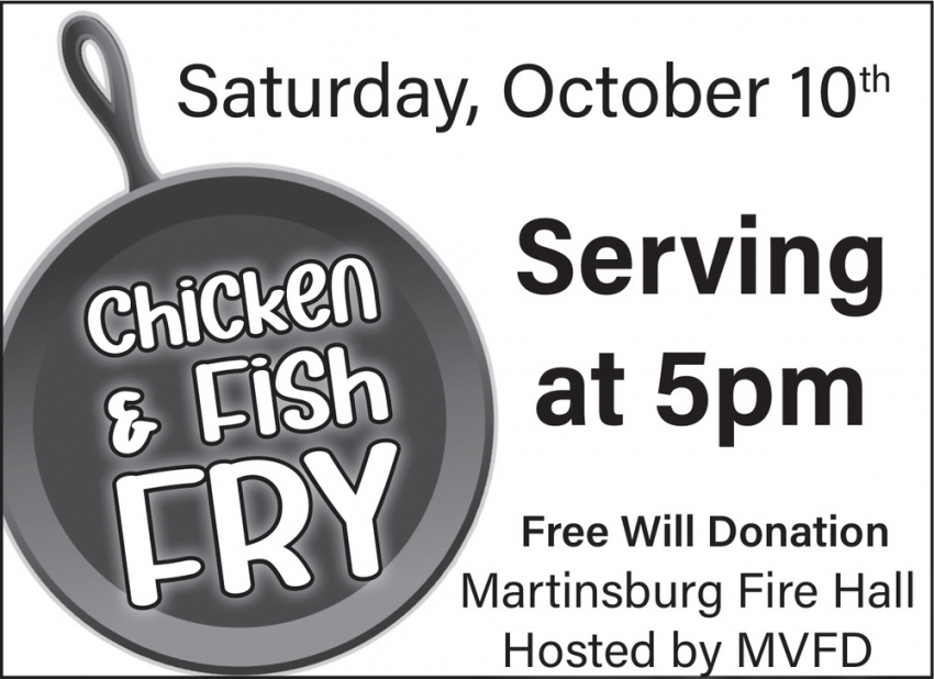 Chicken & Fish Fry - October 10, 2026