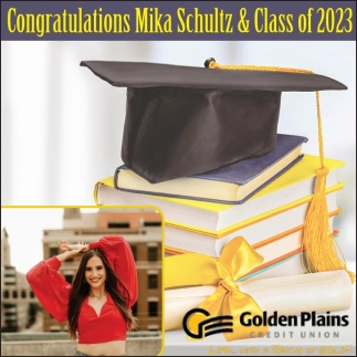 Congratulations Mika Schlutz & Class Of 2023