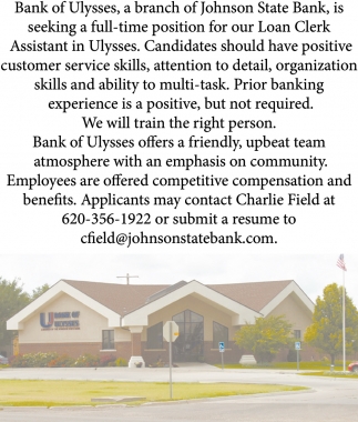 Loan Clerk Assistant