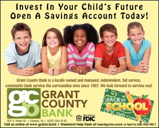 Invest in Your Child's Future Open a Savings Account Today!