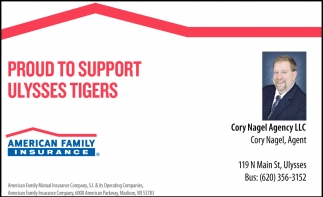 Proudly To Support Ulysses Tiger Sports