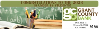 Congratulations To The 2023 18 Under 18 Students!