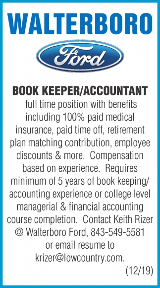 Bookkeeper/Accountant