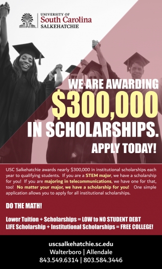We Are Awarding $300,000 In Scholarships
