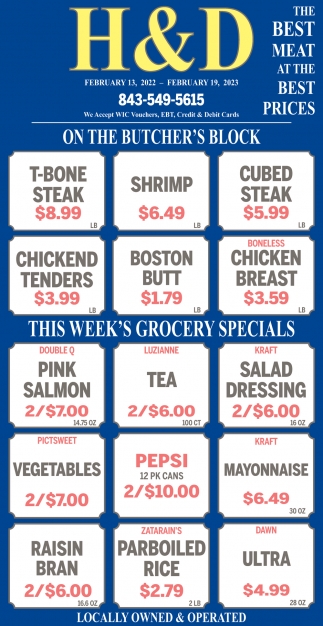 This Week's Grocery Specials