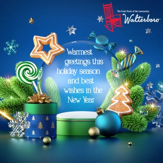 Warmest Greetings this Holiday Season and Best Wishes in the New Year