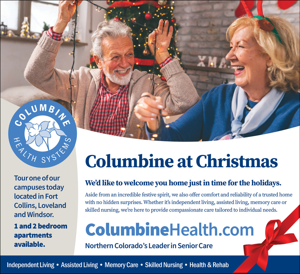 Columbine At Christmas, Columbine Health Systems, Windsor, Co