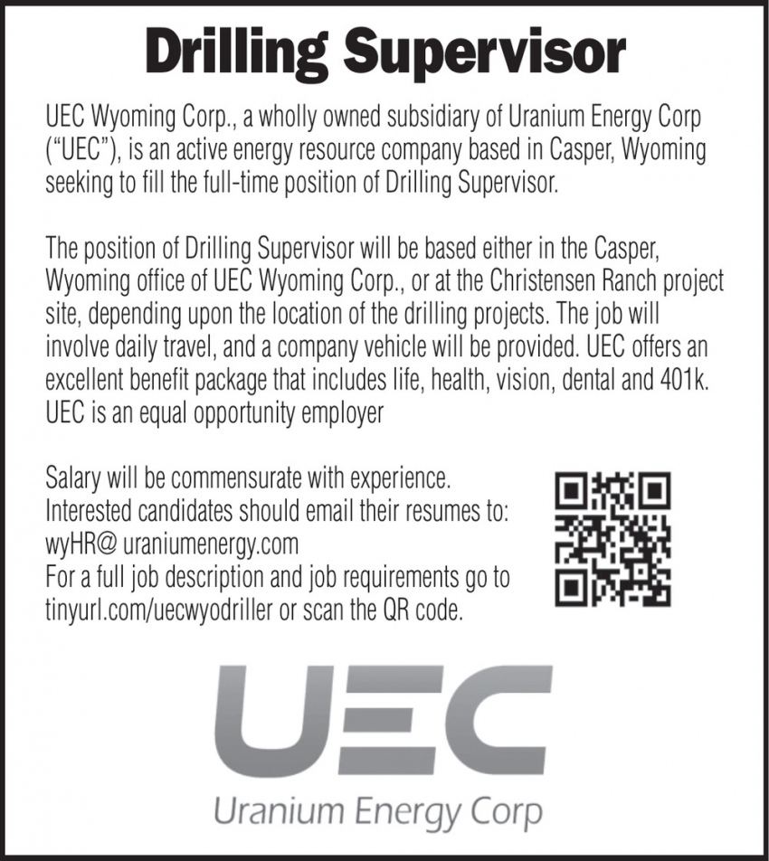 Drilling Supervisor