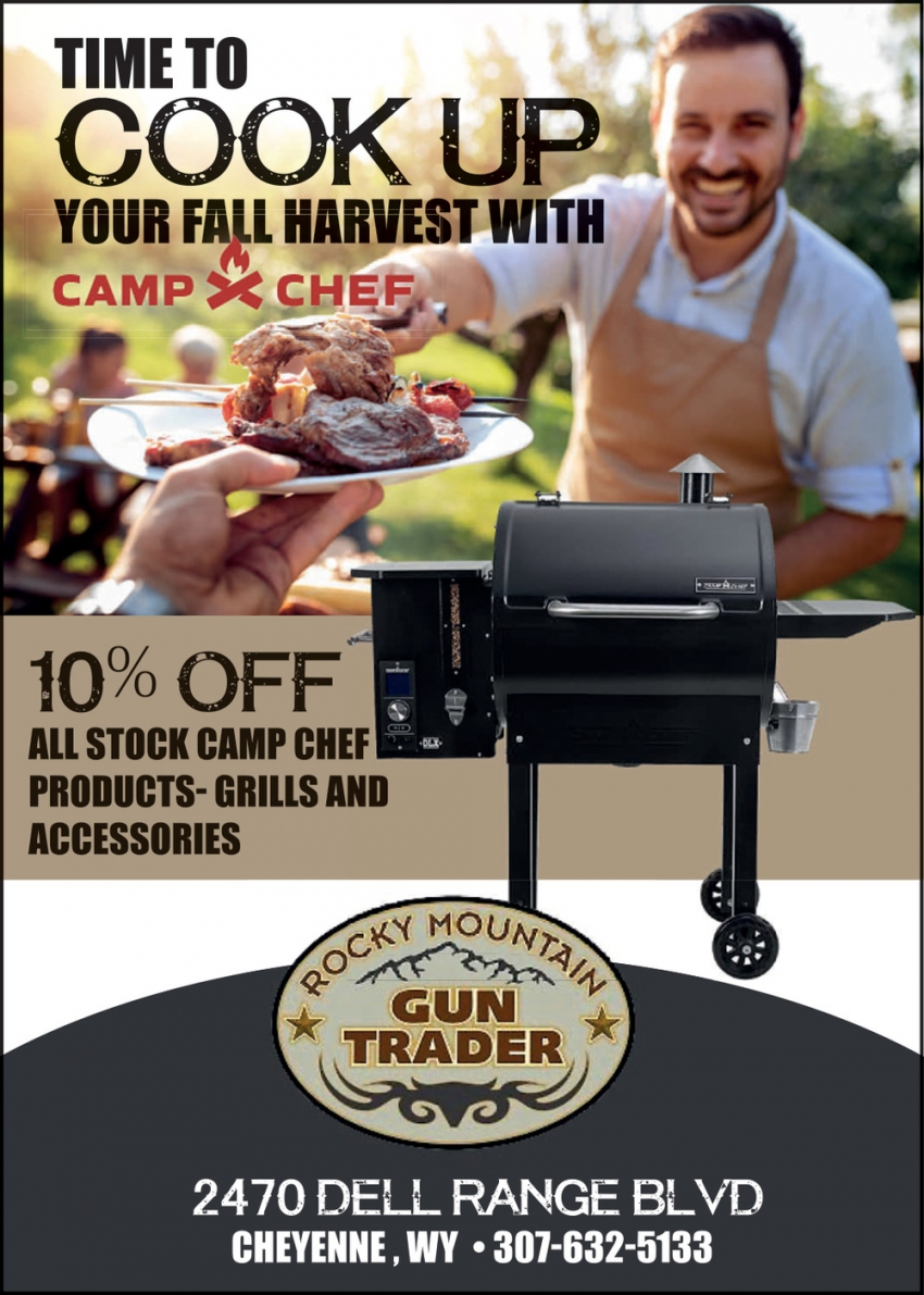 10% Off All Stock Camp Chef Products
