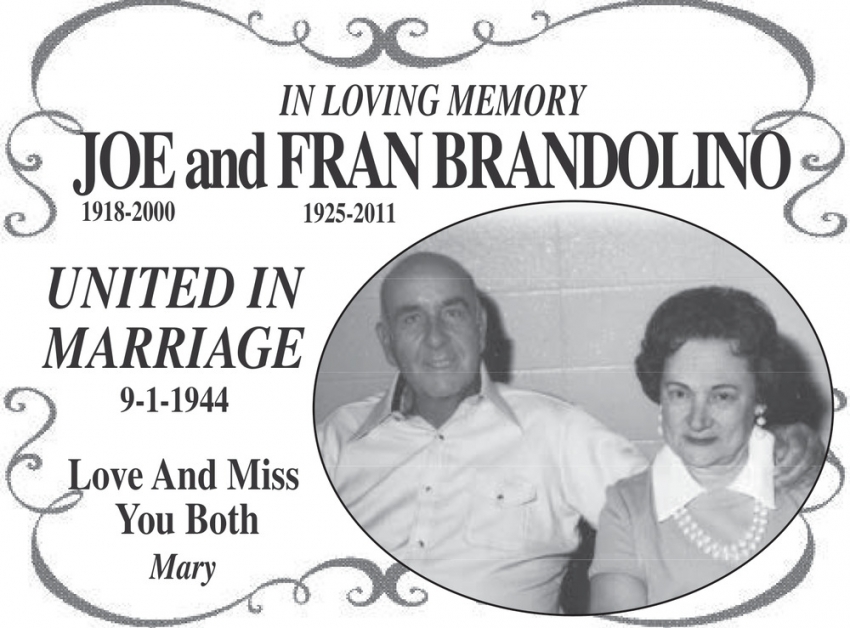 Joe and Fran Brandolino