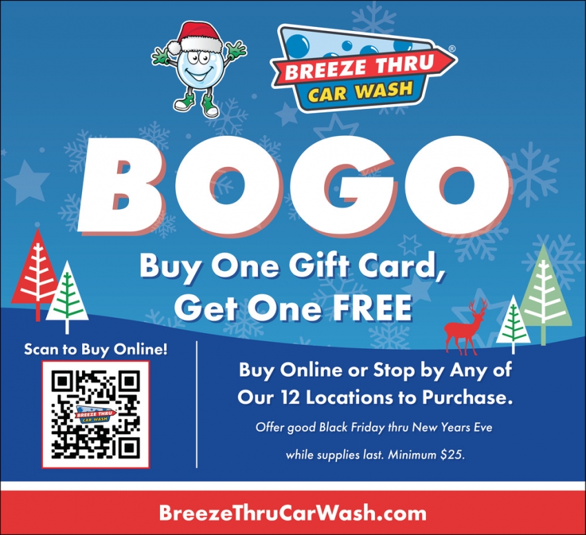 Buy One Gift Card, Get One Free