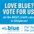 Love Blue? Vote for Us!