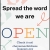 Spread the Word We Are Open