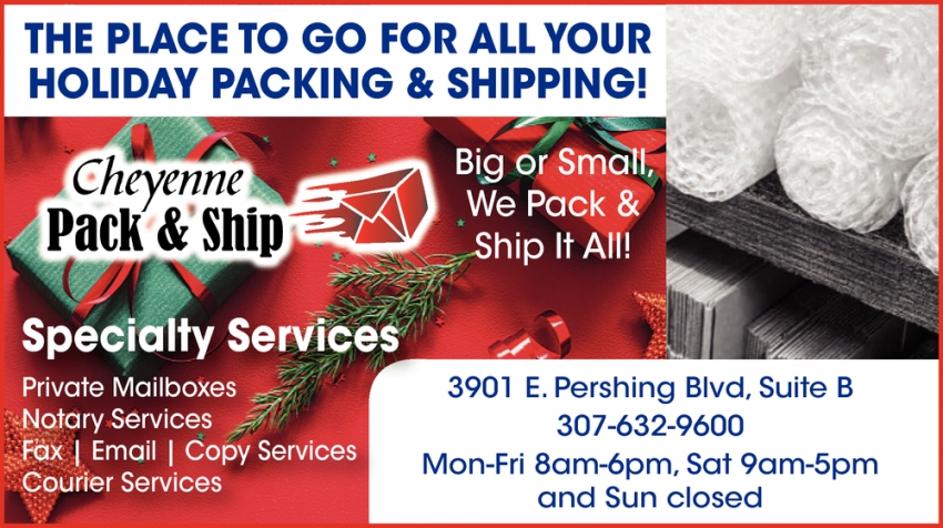 The Place to Go for All Your Holiday Packing & Shipping!
