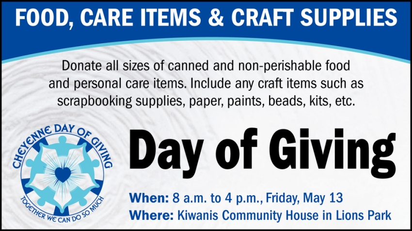 Food, Care Items & Craft Supplies