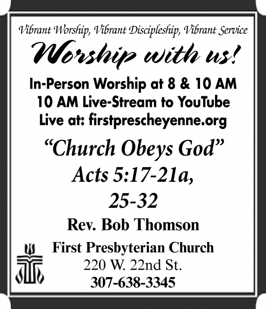 Worship with Us!