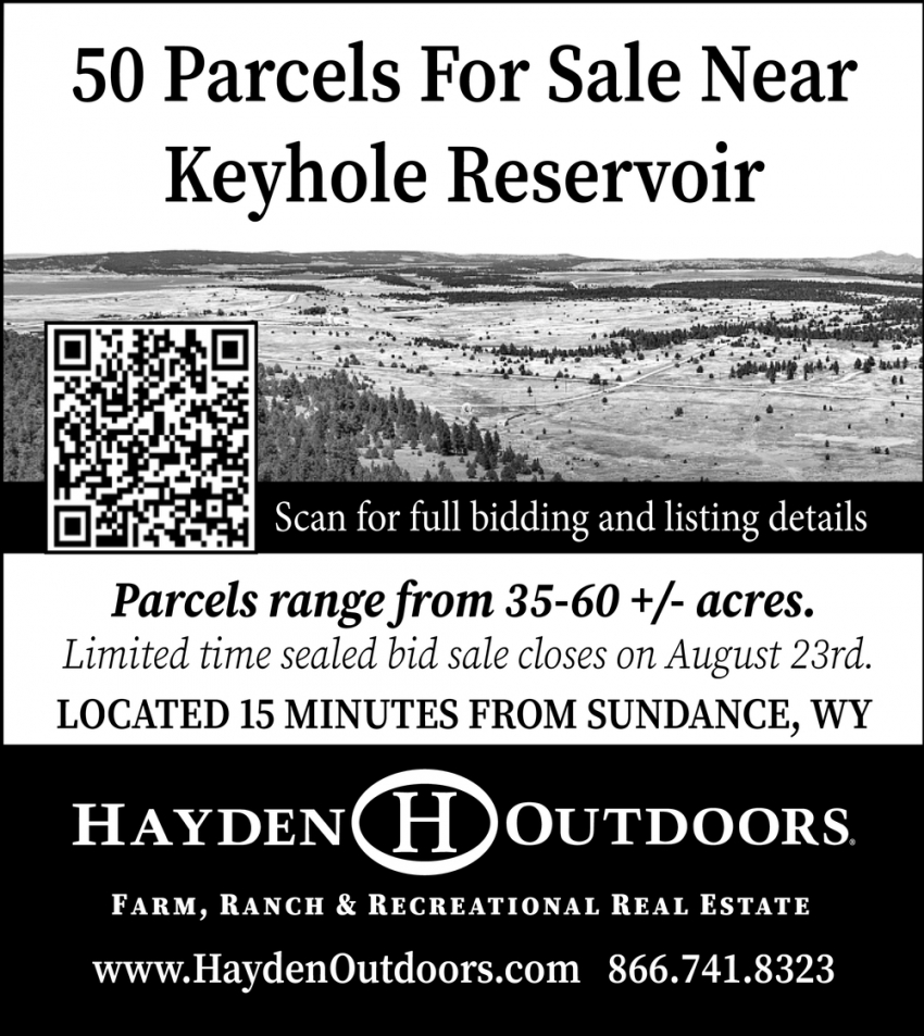 50 Parcels For Sale Near Keyhole Reservoir