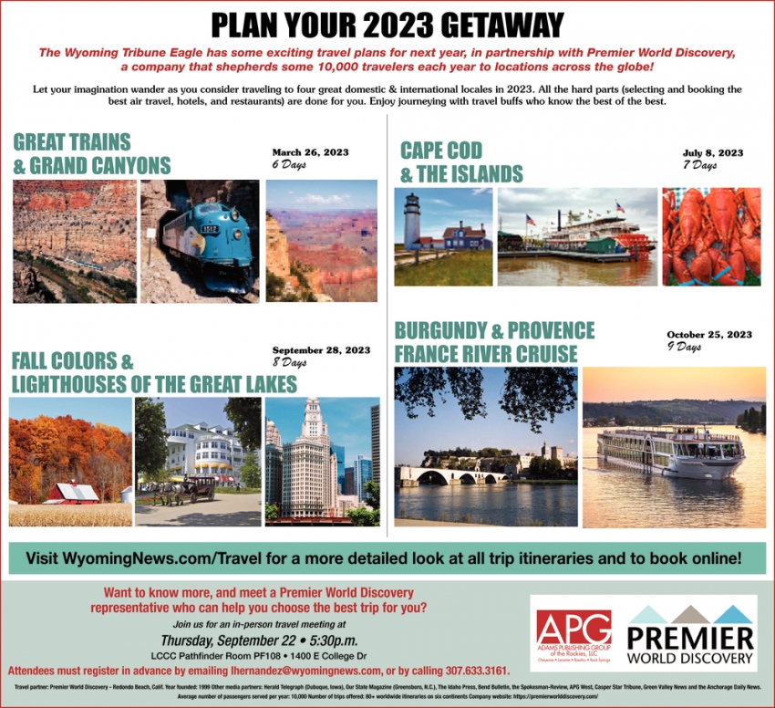 Plan Your 2023 Getaway