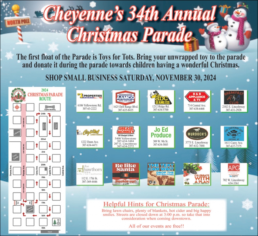 Cheyens 34th Annual Christmas Parade