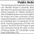 Public Notice