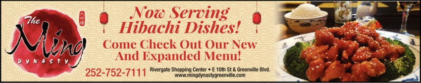 Now Serving Hibachi Dishes!