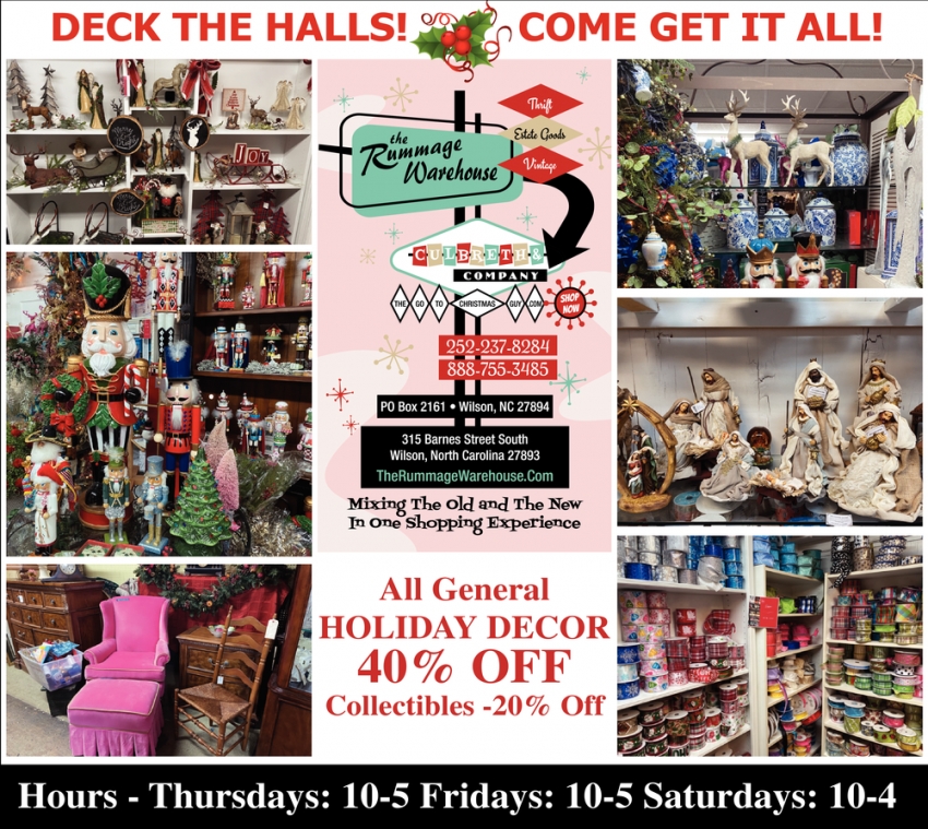 Deck the Halls! Come Get It All!