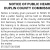 Public Hearing Notice