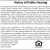 Fountain Public Hearing Notice