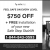 $750 Off Your New Stairlift