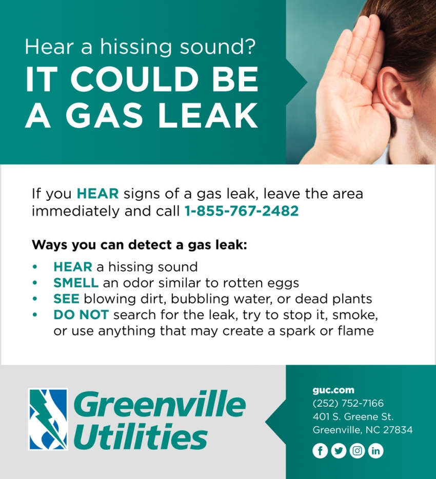 Hear a Hissing Sound? It Could Be a Gas Leak