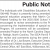 Public Notice