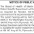 Notice of Public Hearing