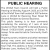 Public Hearing