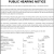 Public Hearing Notice