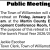 Public Meeting Notice