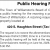 Public Hearing Notice 