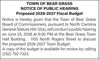 Town of Bear Grass