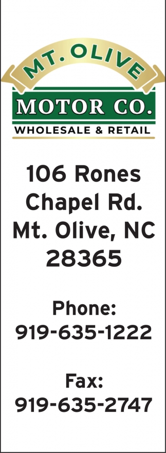 Mt. Olive Motor Co. 