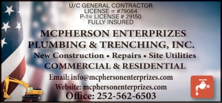 McPherson Enterprizes Plumbing & Trenching, Inc.