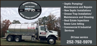 Bennie A Moore Septic Tank Service Inc