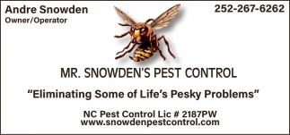 Mr Snowden's Pest Control