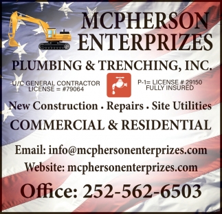 McPherson Enterprizes Plumbing & Trenching, Inc.