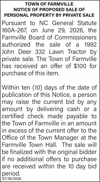 Town of Farmville