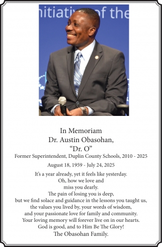 Dr. Austin Obasohan, 